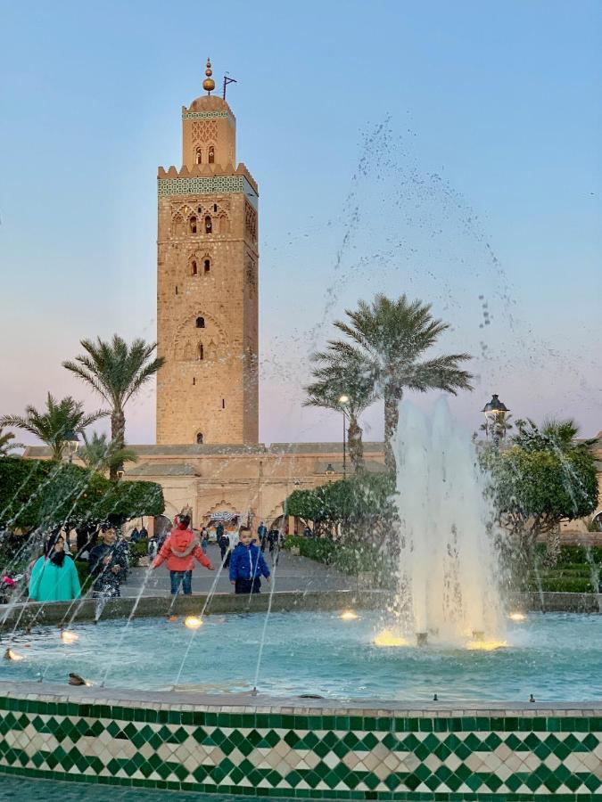Authentic Moroccan Charm Apartment In Marrakech Terrace 马拉喀什 外观 照片