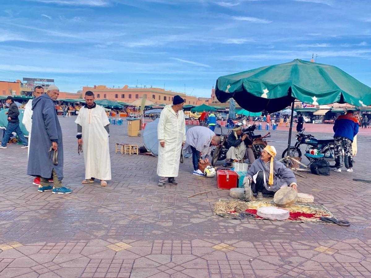Authentic Moroccan Charm Apartment In Marrakech Terrace 马拉喀什 外观 照片