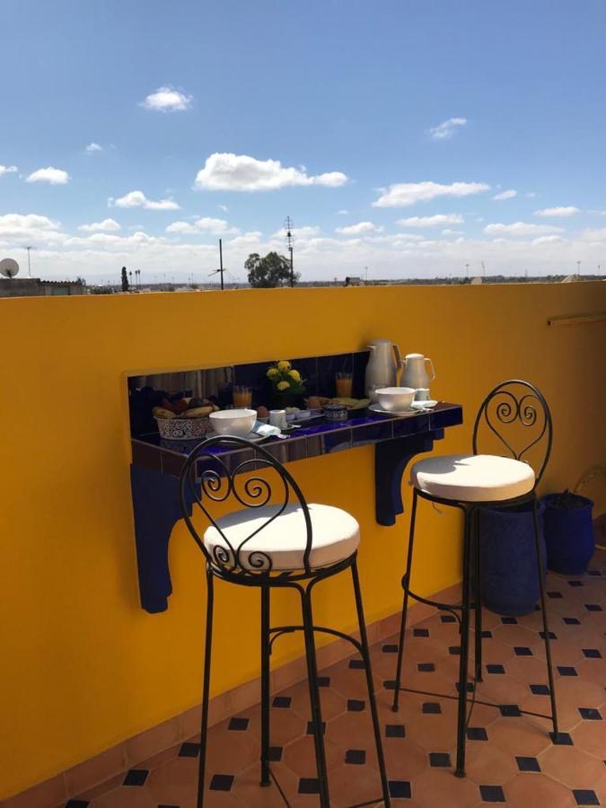 Authentic Moroccan Charm Apartment In Marrakech Terrace 马拉喀什 外观 照片